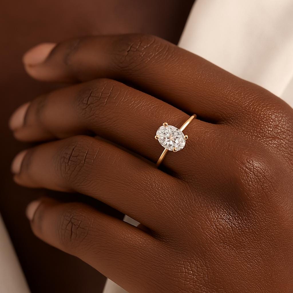 IGI Certified Lab Diamond Promise Ring – 14K Solid Gold