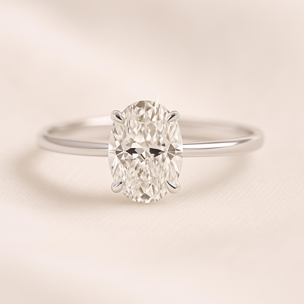IGI Certified Lab Diamond Promise Ring – 14K Solid Gold