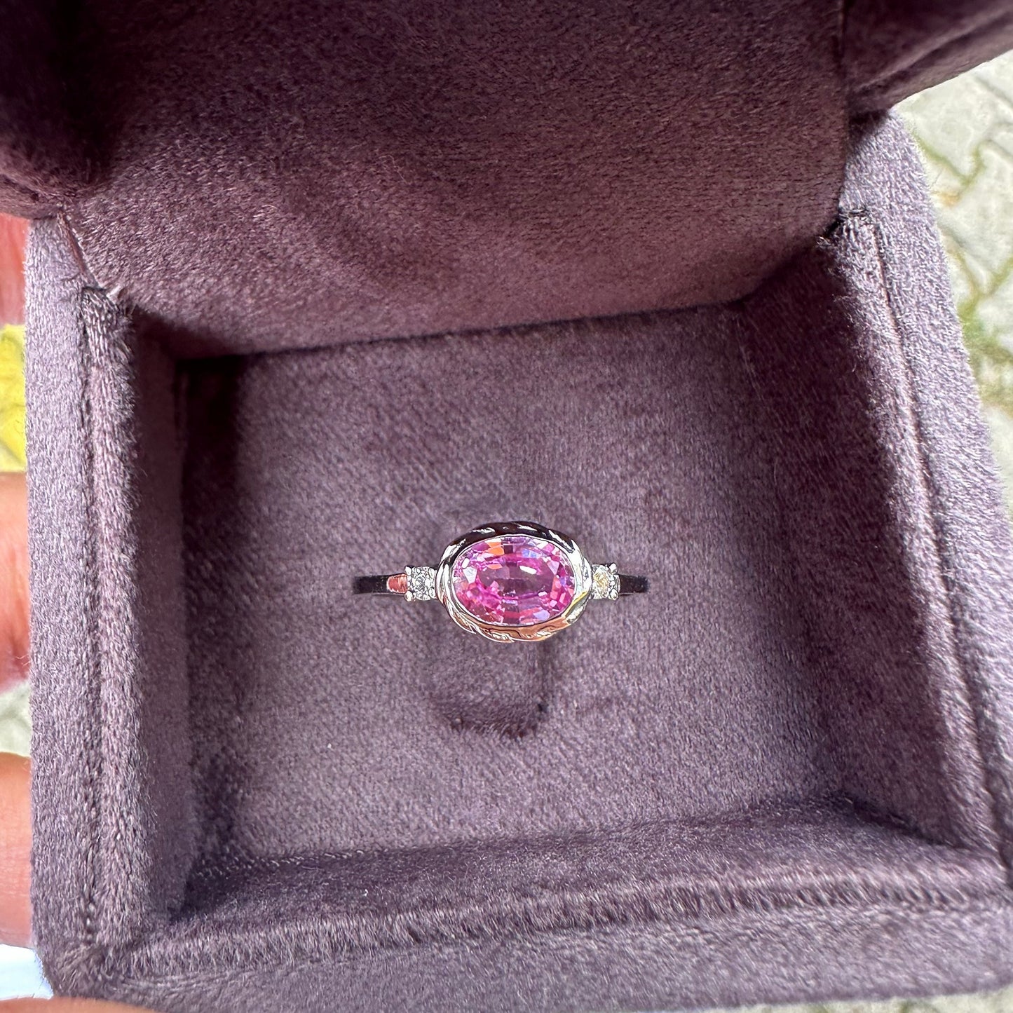 Vintage Pink Sapphire Ring