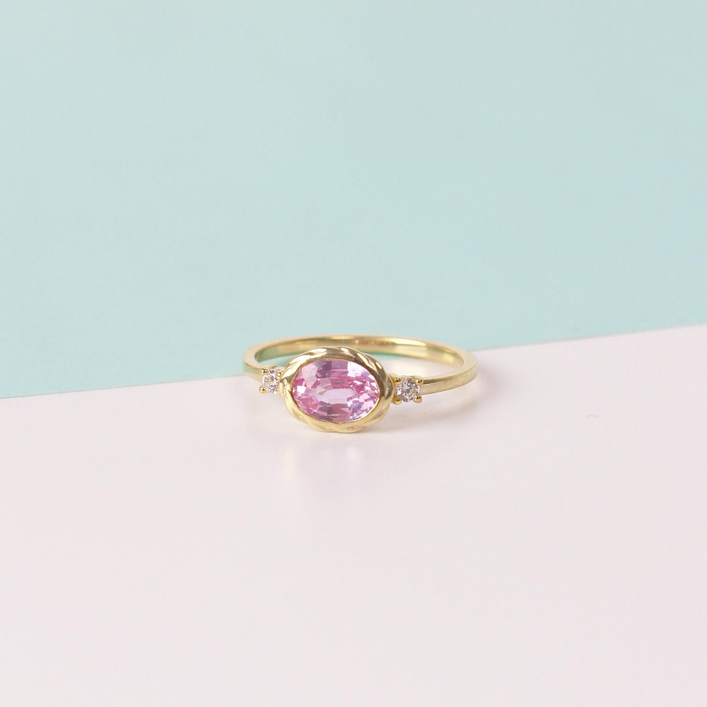 Vintage Pink Sapphire Ring