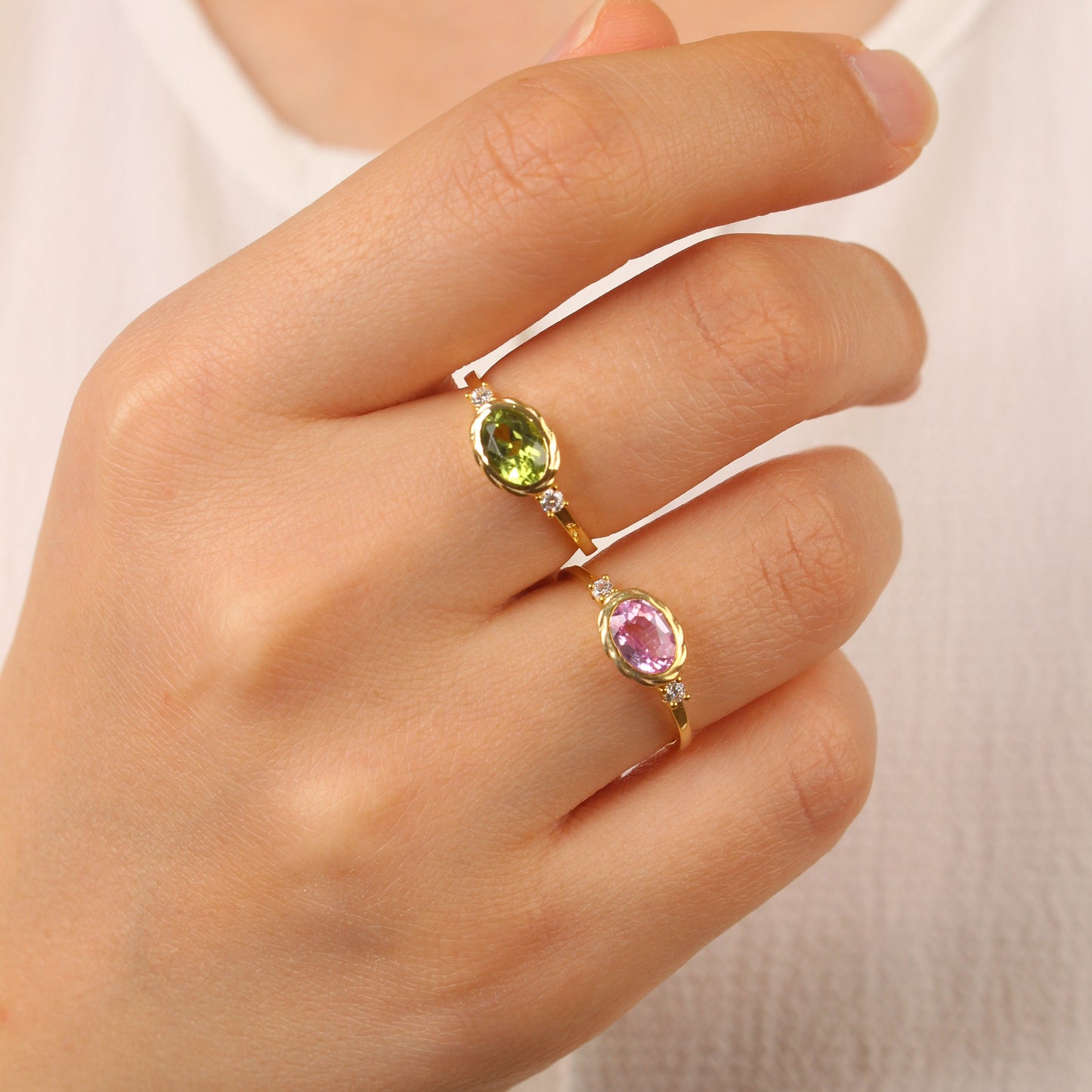 Vintage Pink Sapphire Ring
