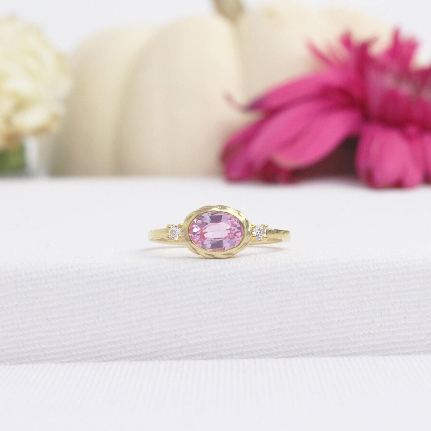 Vintage Pink Sapphire Ring